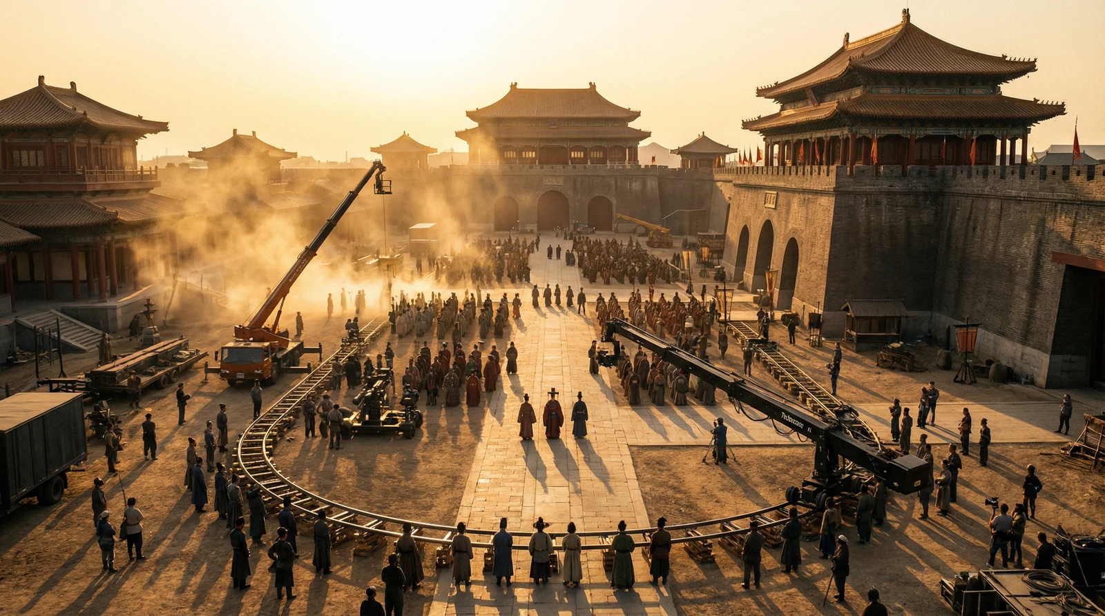 国产国产视频栏目大型影视拍摄基地全景